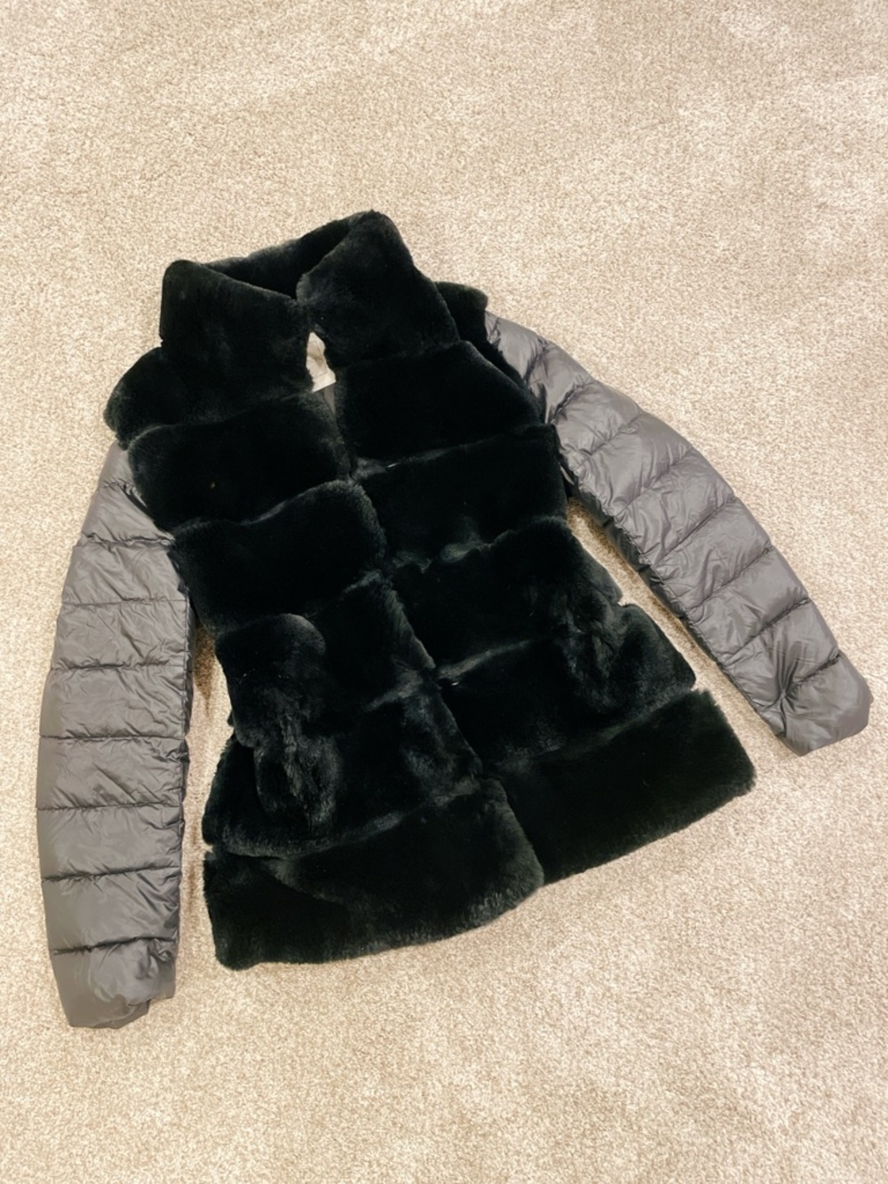 Linda Richards sheared mink & down jacket WOMENS XS - EUC $1,200 GORGEOUS